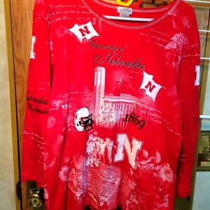 Nebraska woman's long sleeve shirt XL